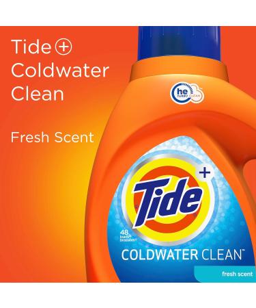 Tide Coldwater Clean Fresh HE Turbo Clean Laundry Detergent 84 fl oz - 59 Loads | International Shipping Available - Buy Online on GoSupps.com