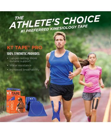 KT Tape Pro Wide 10-Precut 10-inch Strips, Black, Water Resistant Ideal for Lower Back & Large Muscles | Small Size - Buy Online on GoSupps.com