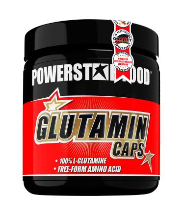 Glutamine caps |300 capsules |High dose |6 800 mg per portion |Semi essential amino acid |100% pure L-glutamine for muscle building & regeneration |Laboratory test pharmaceutical quality |German production 300 pieces (1 Pack)