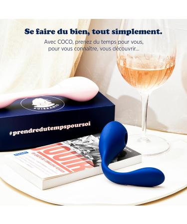 Buy Coco Massage Device for Women - Flexible Dual Stimulation with 10 Vibration Modes - Blue - Buy Online on GoSupps.com