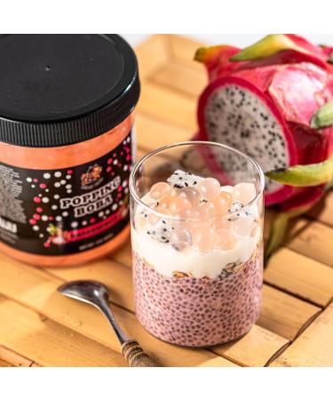 Popping Boba Pearls | Dragonfruit Flavor | 1LB (454g) | Bursting Tea Balls for Drinks Desserts Smoothies and Snack Toppings | Bubble Tea Tapioca Pearl Mix - Buy Online on GoSupps.com