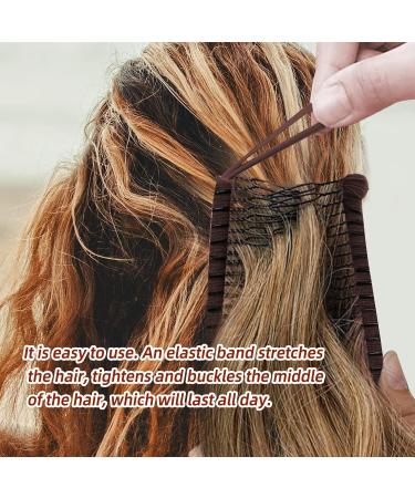 2 PCS Banana Hair Clips Large Size Stretch Banana Clip 30 Teeth Vintage Clincher Combs Non Slip Banana Clip Banana Hair Grips Elastic Banana Hairpin for Women Natural Thick Hair Curly Hair Brown - Buy Online on GoSupps.com