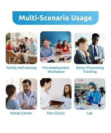 5 Pack Multi-Drug Urine Test Screen Dip Card - 5 Panel Instant Drug Testing Kit for Home Use - Buy Online on GoSupps.com