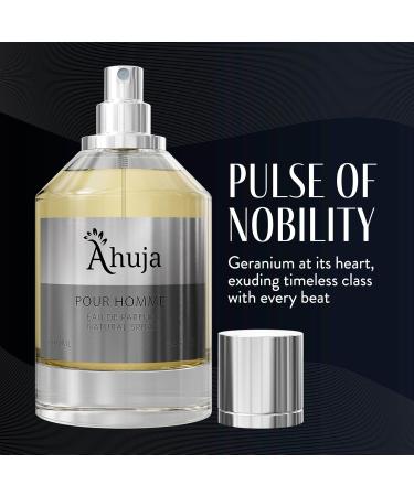 AHUJA Pour Homme Eau de Parfum for Men 3.4 fl oz - Men's Fragrance - Long Lasting Perfume for Men Original Citrus & Fruity Symphony Cologne for Men - Luxury Scent Gift for Men EDP Pour Homme 3.4 Fl Oz (Pack of 1) - Buy Online on GoSupps.com