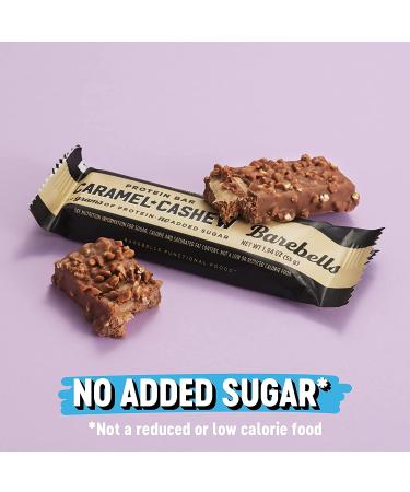 Buy Barebells Caramel Cashew Protein Bar - 12 x 55g | High Protein  Low Carb  Low Sugar Snack - Buy Online on GoSupps.com