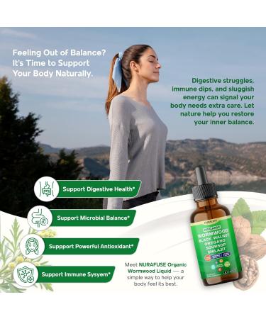 Organic Wormwood Black Walnut Oregano Soursop Shilajit Liquid Drops 1550mg per Serving Ultra Potent USA Made & Lab Tested 2 FL OZ (60ml) 60ml (pack of 1) - Buy Online on GoSupps.com