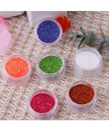 Duufin 36 Colors Nail Glitter Powder - Holographic Pigment for Nails, Body, and Crafts - Buy Online on GoSupps.com