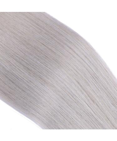 Keratin Bonding Hair Extensions - #1B/Silver Ombre 40cm 100 Strands 100% Remy Real Hair - U-Tip Extensions by Novon Hair Extent - Buy Online on GoSupps.com