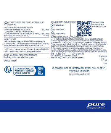 Pure Encapsulations - Glutathione DTX 250mg - 60 Vegan Capsules - Buy Online on GoSupps.com