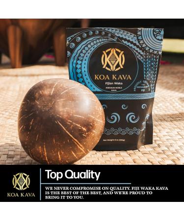 1 Kilogram (2.2 Pounds) Premium Fiji Waka from Koa Kava with a Drawstring Kava Strainer - Buy Online on GoSupps.com