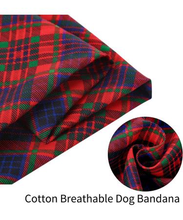 Aring Pet Christmas Dog Bandana | Cute Plaid Triangle Neckerchief for Dogs & Cats | Ideal for All Sizes | Holiday Vacation Accessory - Buy Online on GoSupps.com