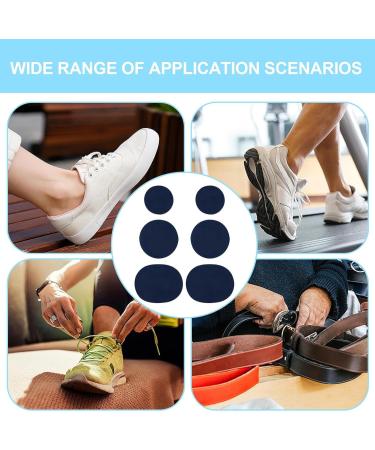 Shoe Hole Repair Patch - Self-Adhesive Shoe Heel Repair | Sneaker Hole Repair Patch | Shoe Hole Prevention Patch For Most Types Of Shoes | Shoe Hole Repair For Sneaker Leather Shoes High Heels Dark Blue - Buy Online on GoSupps.com