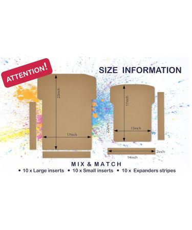 Smart Deco Cardboard Shirt Form 30 Piece Pack - Youth & Large Inserts for Holiday T-Shirt Arts and Crafts - Buy Online on GoSupps.com
