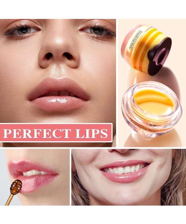 Honey Pot Bee Balm Lip Balm: Hydrating Treatment for Dry & Cracked Lips | Sleeping Lip Mask & Exfoliator with Applicator - Lip Care Products for Dry Lips - Buy Online on GoSupps.com