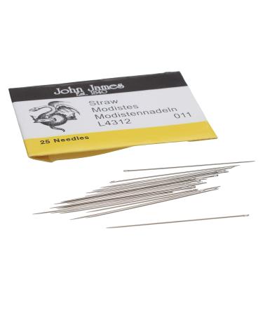 John James Milliners Straw Needles Size 11 Package of 25 L4312-11