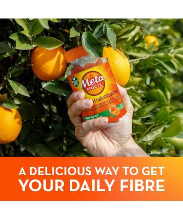 Metamucil Fibre Gummies No Sugar Added Daily Supplement Prebiotic Plant-Based Fibre Blend Orange Flavour 72 Gummies Orange 72 count (Pack of 1) - Buy Online on GoSupps.com