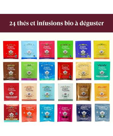 English Tea Shop - Organic tea and infusion advent calendar 2024 - Advent book - 24 tea bags and infusions to discover before - Buy Online on GoSupps.com