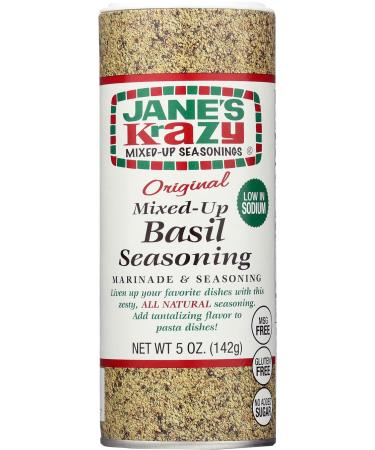 Jane's Krazy Seasonings Mixed-Up Basil Seasoning, 5 Ounce 5 Ounce (Pack of 1)