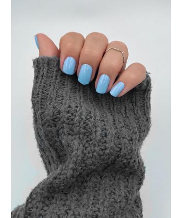 Fairy Nail UV Gel Foils - Self-Adhesive Blue Nail Wraps | 20 Half-Cured Nail Polish Strips for Easy Application | International Shipping - Buy Online on GoSupps.com