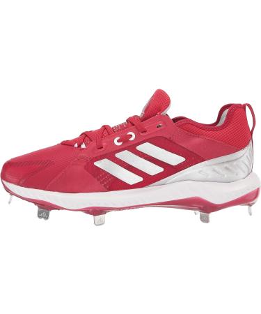 adidas Men's Fv9039 Baseball Shoe 5.5 - Power Red/Silver/White | Official Site - Buy Online on GoSupps.com