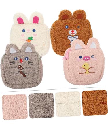 Healeeved 16 Stk Aunt Towel Bag | Small Lipstick & Makeup Holder | Multifunctional New Year Gift Wallet | Plush Mini Period Pocket Bag for Girls - Buy Online on GoSupps.com