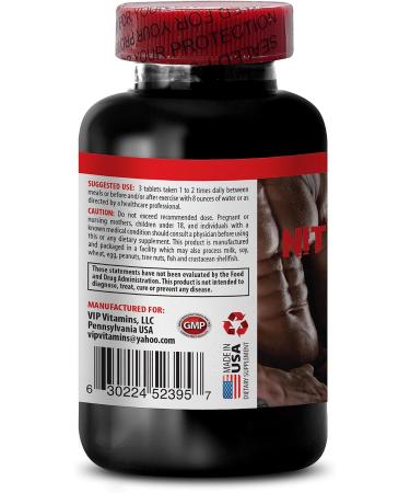 Buy Nitric Oxide Pre Workout Pills - 2400mg Muscle Recovery & Muscle Builder Supplement for Men - 60 Capsules - Buy Online on GoSupps.com