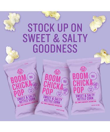 Angie's BOOMCHICKAPOP Sweet & Salty Kettle Corn Popcorn 1 oz (Pack of 24) - Delicious Snack for Any Occasion - Buy Online on GoSupps.com