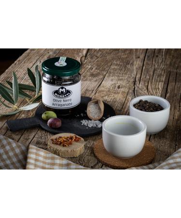  MORETTI Moretti Black Olives Arragana Oven-Roasted Black Olives 160-gram jar typical Calabrian product - Buy Online on GoSupps.com