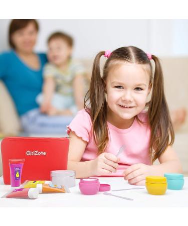 GirlZone Lip Balm Making Kit - 25-Piece Makeup and Lip Gloss Set with Glitters, Stickers & More - Fun Girls Toys Age 8 - Great Gift Idea - Buy Online on GoSupps.com