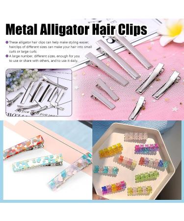 Swpeet 160Pcs Hair Clips for Silicone Resin Molds - 5 Patterns Metal Barrettes for DIY Resin Hair Clips Crafts - Buy Online on GoSupps.com