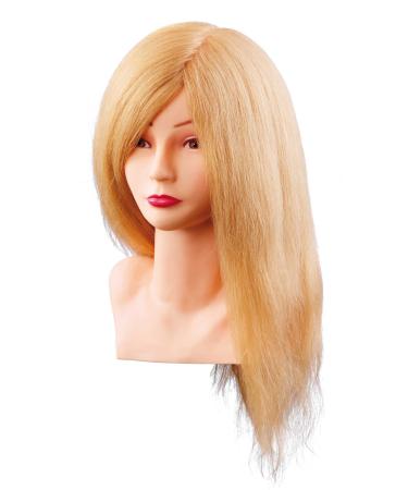 Comair 7000799 Training head "Louisa" 40 cm blond human hair with bust