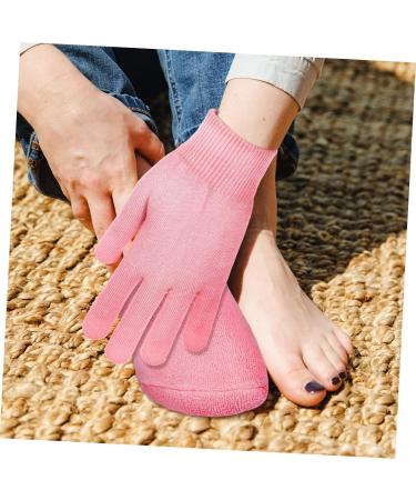 minkissy 4 Sets Spa Moisturizing Socks Moisturizing Socks Gloves Dry Hand Gloves Moisturizing Sleeping Hand Moisture Gloves Gel Socks Moisture Enhancing Socks Care Cotton Nursing Socks - Buy Online on GoSupps.com