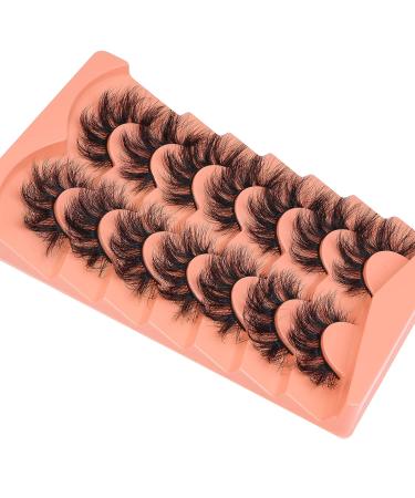 Mavphnee 20MM 6D Curly Fluffy Mink Eyelashes - Dramatic Fox Eye Lash Strip with Volume and Thickness - Buy Online on GoSupps.com
