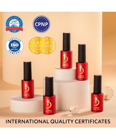 K Professional Rubber Base Gel - 7ml Grey Base Coat for Gel Nails | Ultimate UV Nail Polish - Buy Online on GoSupps.com