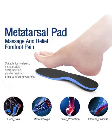 Orthotic Insole Arch Support for Insole Plantar Fasciitis Insole Trimable Size for Over Pronation Metatarsalgia Flat Feet Heel Pain Insoles for Men and Women M(UK M'S7.5-8.5 EU M'S39-41/W's 41-43) - Buy Online on GoSupps.com
