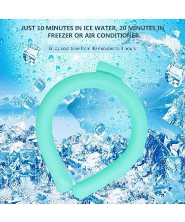 Cooling Neck Wraps | Wearable Cooling Neck Tube for Summer Heat Cooling Neck Wraps for Summer Heat Outdoor Hot Flashes Fever Relief Light Green Medium - Buy Online on GoSupps.com