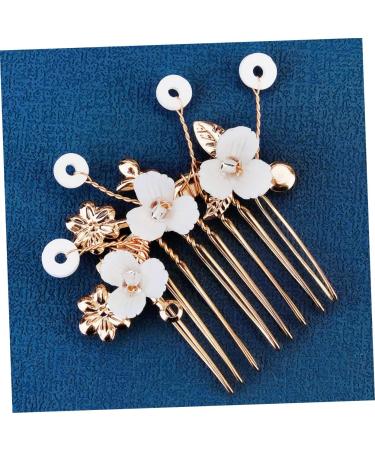 MAGICLULU 2 Sets Bridal Hairpin Bridal Hair Side Comb Vintage Hair Clips Pearl Hair Stick Rhinestone Hair Accessories Hand Decor Hair Chopsticks Tiara Wild Alloy Flower Arrangement Women's - Buy Online on GoSupps.com