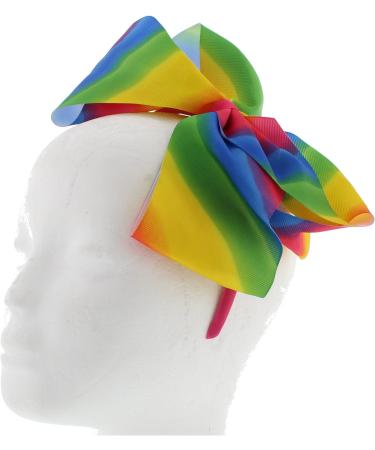 Zac's Alter Ego Very Large Rainbow Grosgrain Bow on Aliceband - Buy Online on GoSupps.com