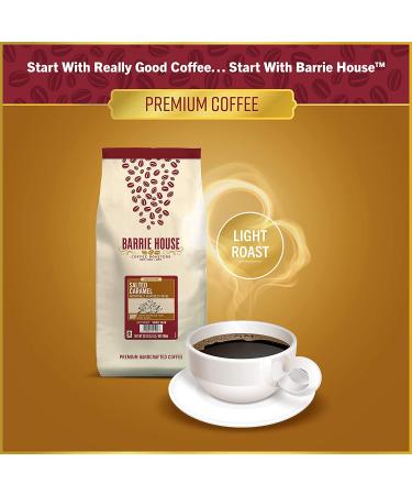 Barrie House Salted Caramel Whole Bean Coffee - 2 lb Bag | Fair Trade Certified Arabica Beans - Buy Online on GoSupps.com