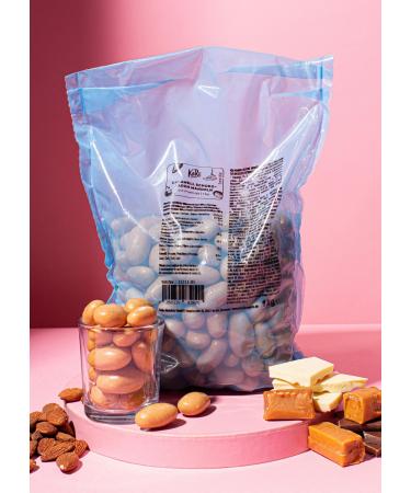 KoRo - Chocolate almonds and sea salt caramel 1kg - the sweet-salty pleasure of Californian almonds with real Belgian chocolate