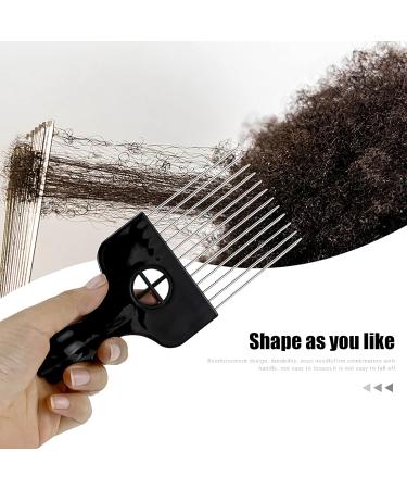 Metal Afro Comb Professional Smooth Hair Pick Comb Wide Tooth Hair Pick Comb Afro Pick for Curly Hair Hairdressing Styling Tool Pack of 1 - Buy Online on GoSupps.com