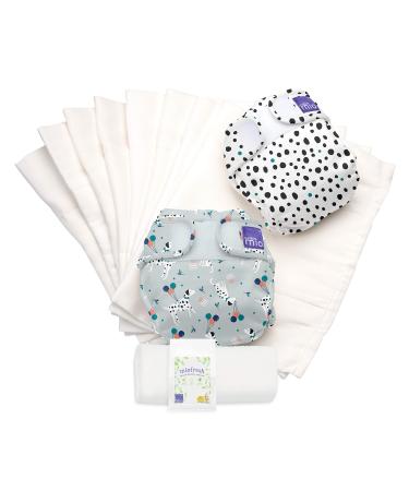 Bambino Mio Mioduo Reusable Nappy Set Size 1 ( 9kgs) Pet Party A Size 1 (&lt 9Kgs)