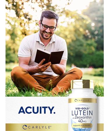 Carlyle Visi Gold Lutein & Zeaxanthin 40mg - 180 Softgels | Eye Health Supplement - Buy Online on GoSupps.com