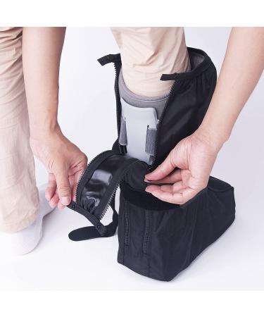 ARUNNERS Walking Boot Cover for Medical Brace - Black Tall Medium with Hook Loop - Buy Online on GoSupps.com