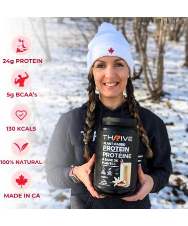 Plant-Based Protein | Vegan Protein Powder Strawberries & Cream | Thrive Protein | 1kg (30 servings) Strawberries & Cream 1 kg (Pack of 1) - Buy Online on GoSupps.com