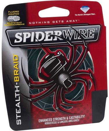 SpiderWire Stealth Braid Fishing Line 125 Yards - Moss Green, 15lb - Buy Online on GoSupps.com