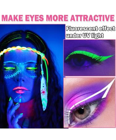 XINGXYUEL White Neon Eyeliner - Quick Dry Liquid Eyeliner for Everyday & Neon Party Makeup - Buy Online on GoSupps.com