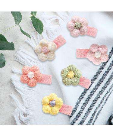 12pcs Sweet Flower Baby Hair Clips - Multi-Color Girl Hair Accessories - Buy Online on GoSupps.com