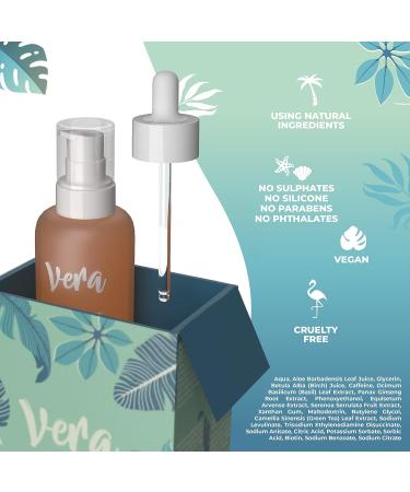 Vera Organic Hair Serum - Versatile Hair Care Serum: Biotin Hair Growth Serum Serving As a Hair Growth Oil & Hair Conditioner for Damaged Hair Containing Aloe Vera Juice Saw Palmetto - Hair Oil 50ml - Buy Online on GoSupps.com