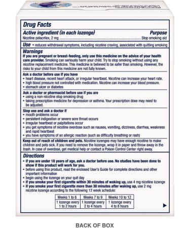 Nicorette Quit Smoking Lozenges - Fast-Acting Relief for Nicotine Cravings - Buy Online on GoSupps.com